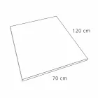 Receveur de douche 120x70 en résine effet ardoise avec grille en acier - Sommo Viadurini