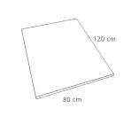 Receveur de douche 120x80 cm en résine effet béton Design moderne - Cupio Viadurini