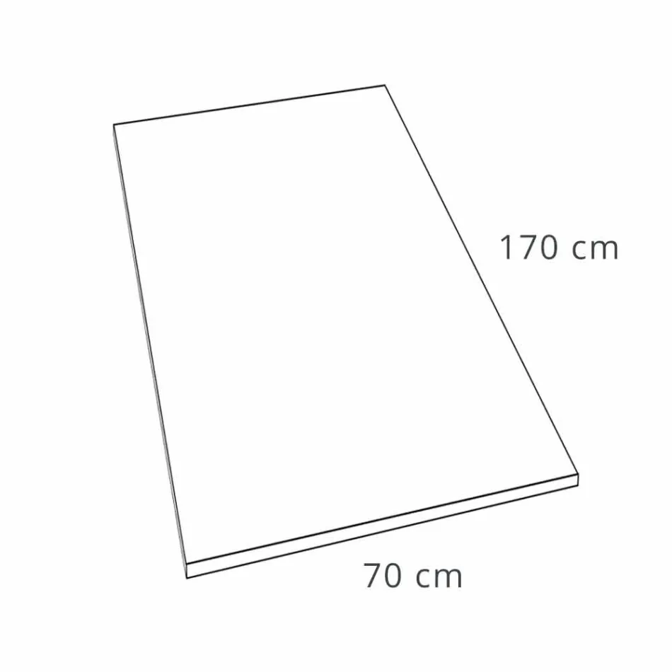 Receveur de douche 170x70 en résine effet pierre avec grille en acier - Domio Viadurini