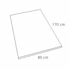 Receveur de douche 170x80 design moderne en résine effet béton - Cupio Viadurini