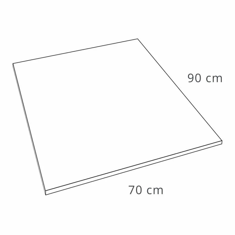 Receveur de Douche 90x70 en Résine Effet Velours Blanc avec Couvercle Drain - Estimo Viadurini