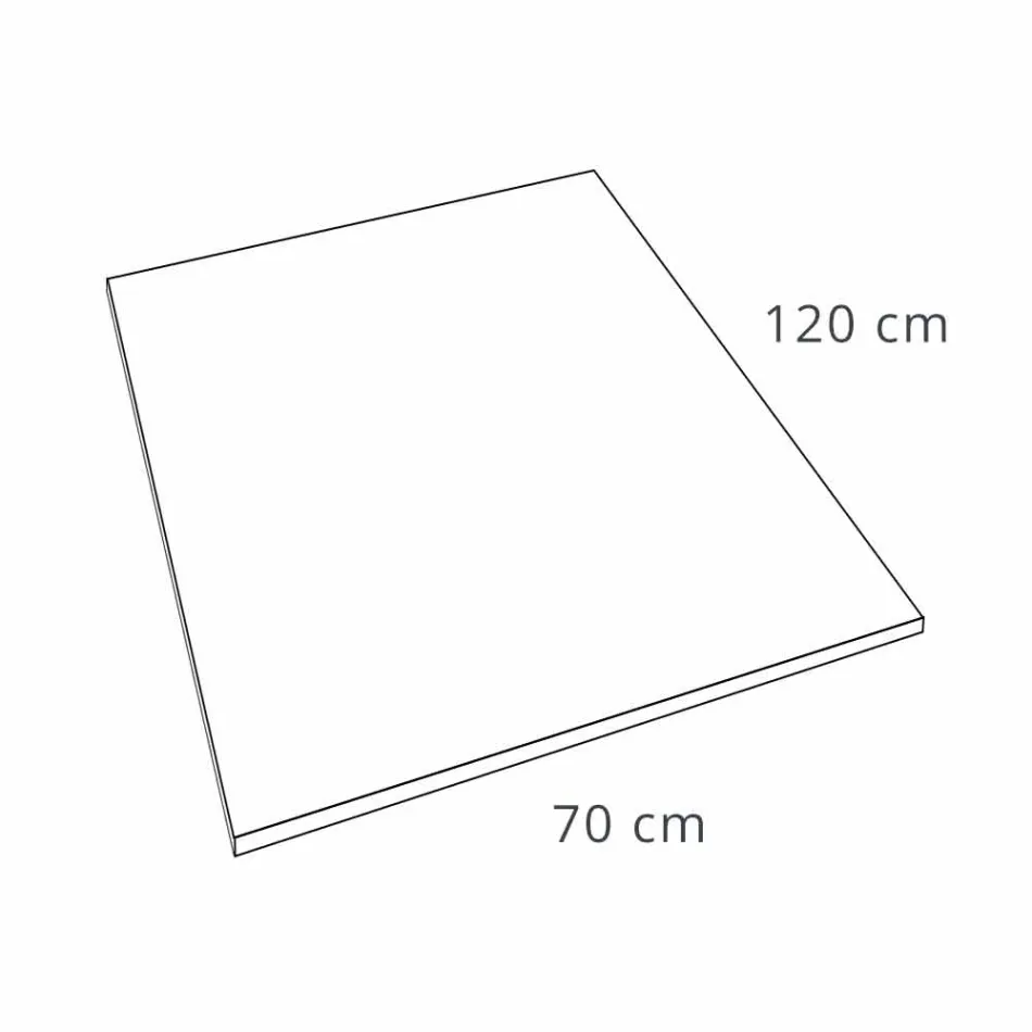 Receveur de douche design moderne 120x70 en résine effet béton - Cupio Viadurini