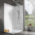 Receveur de Douche Design Moderne 120x70 en Résine Effet Velours - Estimo Viadurini