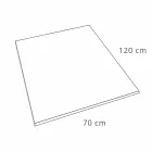 Receveur de Douche Design Moderne 120x70 en Résine Effet Velours - Estimo Viadurini