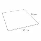 Receveur de Douche Carré Design 90x90 en Résine Blanche Effet Velours - Estimo Viadurini