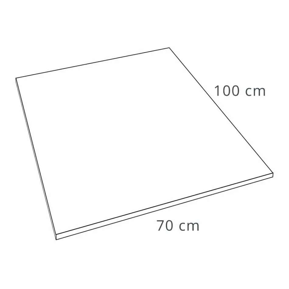 Receveur de Douche Design Moderne en Résine Effet Pierre 100x70 - Domio Viadurini