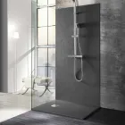 Receveur de Douche Design Moderne en Résine Effet Pierre 100x70 - Domio Viadurini