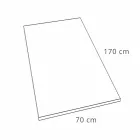 Receveur De Douche En Résine Blanche Effet Ardoise 170x70 Design Moderne - Sommo Viadurini