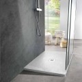 Receveur De Douche En Résine Effet Ardoise Blanc 120x80 Design Moderne - Sommo