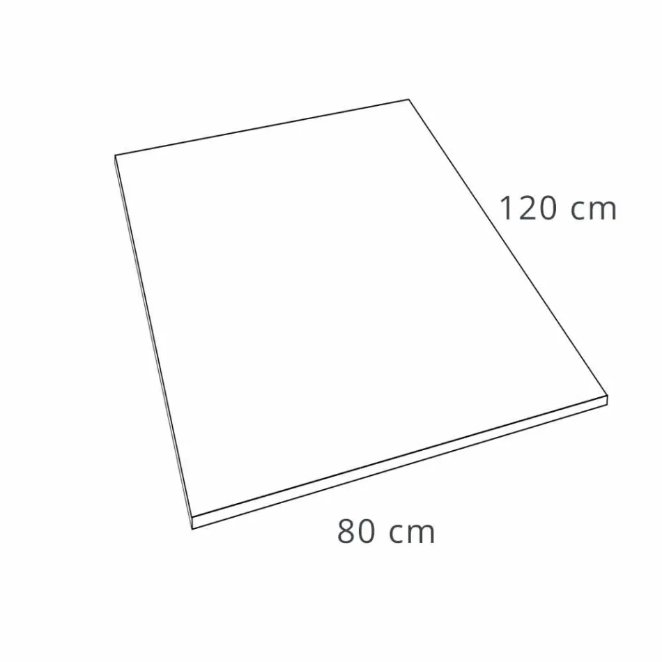 Receveur De Douche En Résine Effet Ardoise Blanc 120x80 Design Moderne - Sommo Viadurini