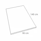 Receveur de douche moderne en résine blanche finition effet ardoise 140x90 - Sommo Viadurini