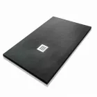 Receveur de douche rectangulaire 140x80 en résine avec grille en acier - Domio Viadurini