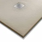 Receveur de douche rectangulaire 140x90 en résine effet pierre - Domio Viadurini