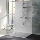 Receveur de douche rectangulaire 140x90 en résine effet pierre - Domio Viadurini