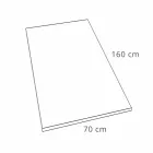 Receveur de douche rectangulaire 160x70 cm en résine blanche Design moderne - Estimo Viadurini