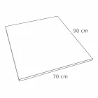 Receveur de douche rectangulaire moderne en résine effet béton 90x70 cm - Cupio Viadurini