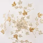 Plafonnier Orchidea à 6 lumières en métal et cristal, idéal pour les intérieurs raffinés. Viadurini