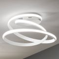 Plafonnier LED Design Moderne en Métal Peint Blanc - Rivolta