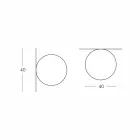 Plafonnier Slide Globo (Wall) en polyéthylène fabriqué en Italie Viadurini