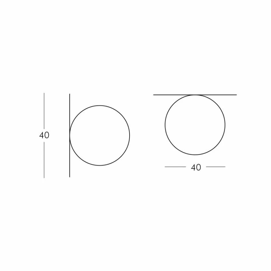 Plafonnier Slide Globo (Wall) en polyéthylène fabriqué en Italie Viadurini