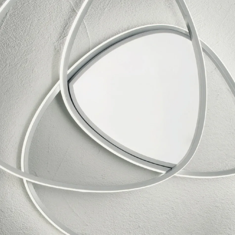 Plafonnier Applique LED en Métal Finition Or ou Argent - Rosella Viadurini