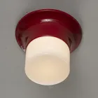 Plafonnier d'extérieur artisanal en majolique Made in Italy - Toscot Swinger Viadurini