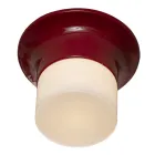 Plafonnier d'extérieur artisanal en majolique Made in Italy - Toscot Swinger Viadurini