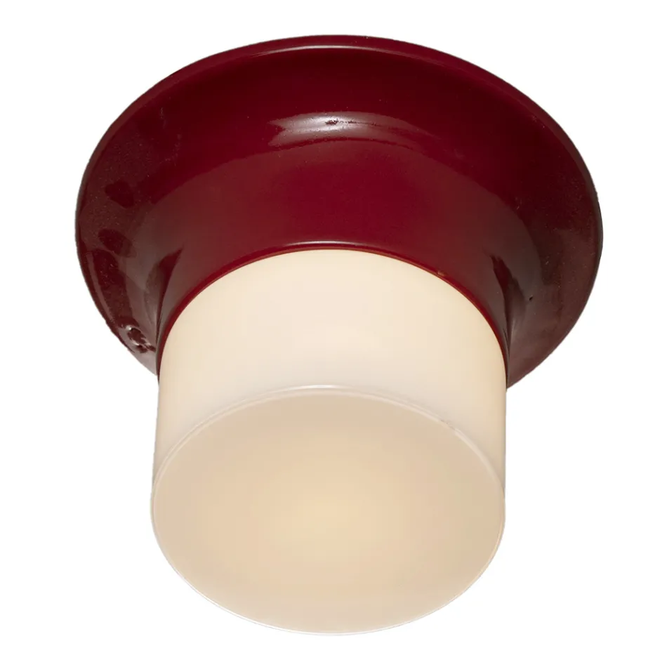 Plafonnier d'extérieur artisanal en majolique Made in Italy - Toscot Swinger Viadurini