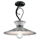 Plafonnier Artisan en Céramique Effet Broderie Peinte à la Main - Ravenne Viadurini