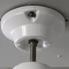 Plafonnier artisanal en majolique et aluminium Made in Italy - Toscot Battersea Viadurini