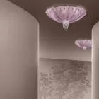 Plafonnier vénitien fait à la main en verre et métal fabriqué en Italie - Fabiana Viadurini