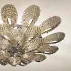 Plafonnier Artisan en Verre Vénitien Fumé, Fabriqué en Italie - Minos Viadurini