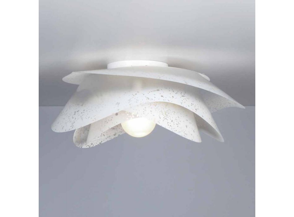 design moderne blanc 55 cm plafond de diamètre Antalya, fabriqué en Italie Viadurini