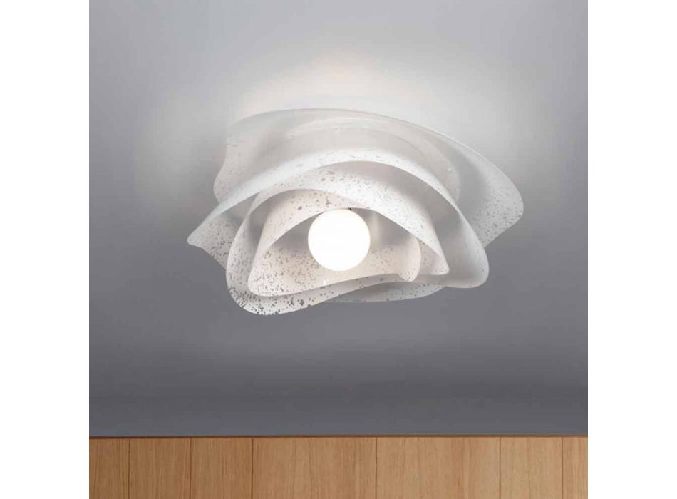 design moderne blanc 55 cm plafond de diamètre Antalya, fabriqué en Italie Viadurini