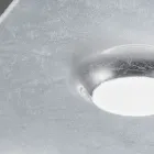 Plafonnier avec plaque de verre plate et rabattable, fabriqué en Italie - Kora Viadurini