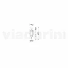 Plafonnier d'extérieur en aluminium moulé sous pression fabriqué en Italie, Anika Viadurini