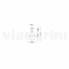 Plafonnier de jardin en aluminium moulé sous pression fabriqué en Italie, Anusca Viadurini