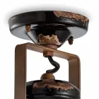 Plafonnier spot céramique plafond, verre et métal Bryanna Viadurini