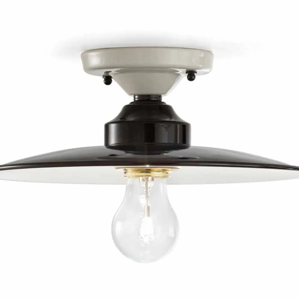 plafonnier design céramique polie Jane Ferroluce Viadurini