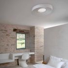Plafonnier de salon de design moderne en plâtre blanc mat - Réglisse Viadurini