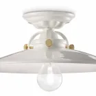 céramique plafond de conception et de vis en or Louise Ferroluce Viadurini