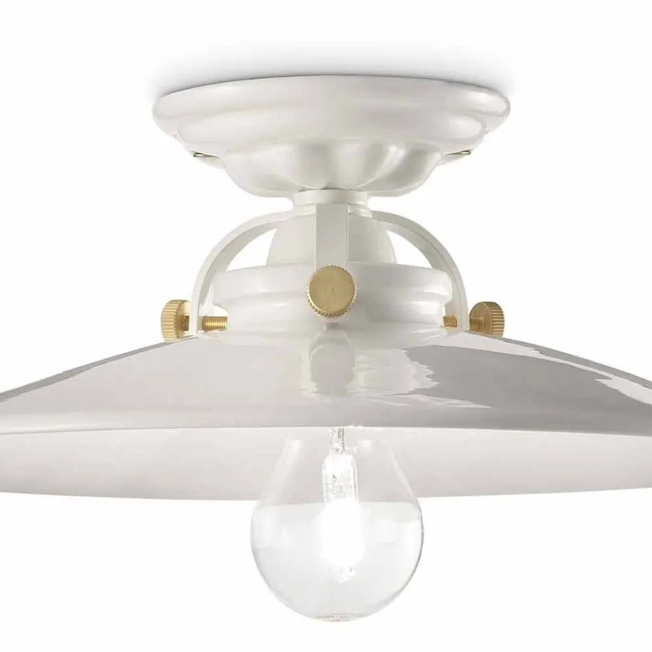 céramique plafond de conception et de vis en or Louise Ferroluce Viadurini