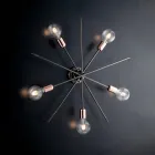 Plafonniers en fer forgé fabriqués en Italie pour la décoration intérieure - Pays-Bas Viadurini