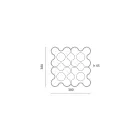 Plafonnier en céramique colorée fait main en Italie - Toscot Clover Viadurini