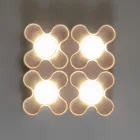 Plafonnier en céramique colorée fait main en Italie - Toscot Clover Viadurini