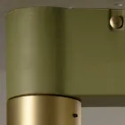 Plafonnier en Céramique et Laiton Brossé Fait Main en Italie - Toscot Match Viadurini