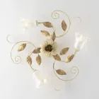 Plafonnier en fer laqué ivoire, fabriqué en Italie, pour la décoration intérieure - Marrakech Viadurini