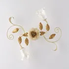 Plafonnier en fer laqué ivoire, fabriqué en Italie, pour la décoration intérieure - Marrakech Viadurini