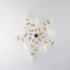 Plafonnier en fer laqué ivoire, fabriqué en Italie, pour la décoration intérieure - Marrakech Viadurini