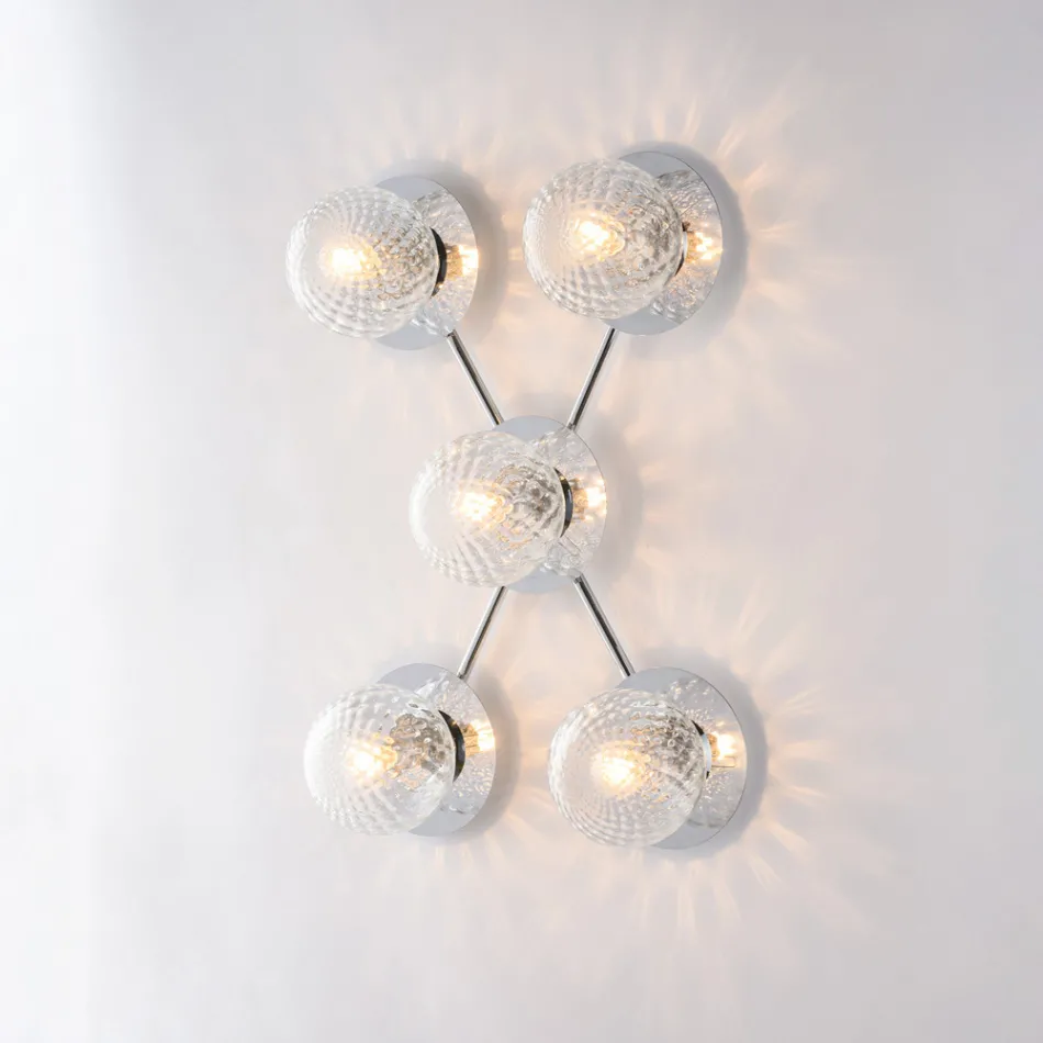 Plafonnier en fer fabriqué en Italie pour la décoration intérieure - Côme Viadurini